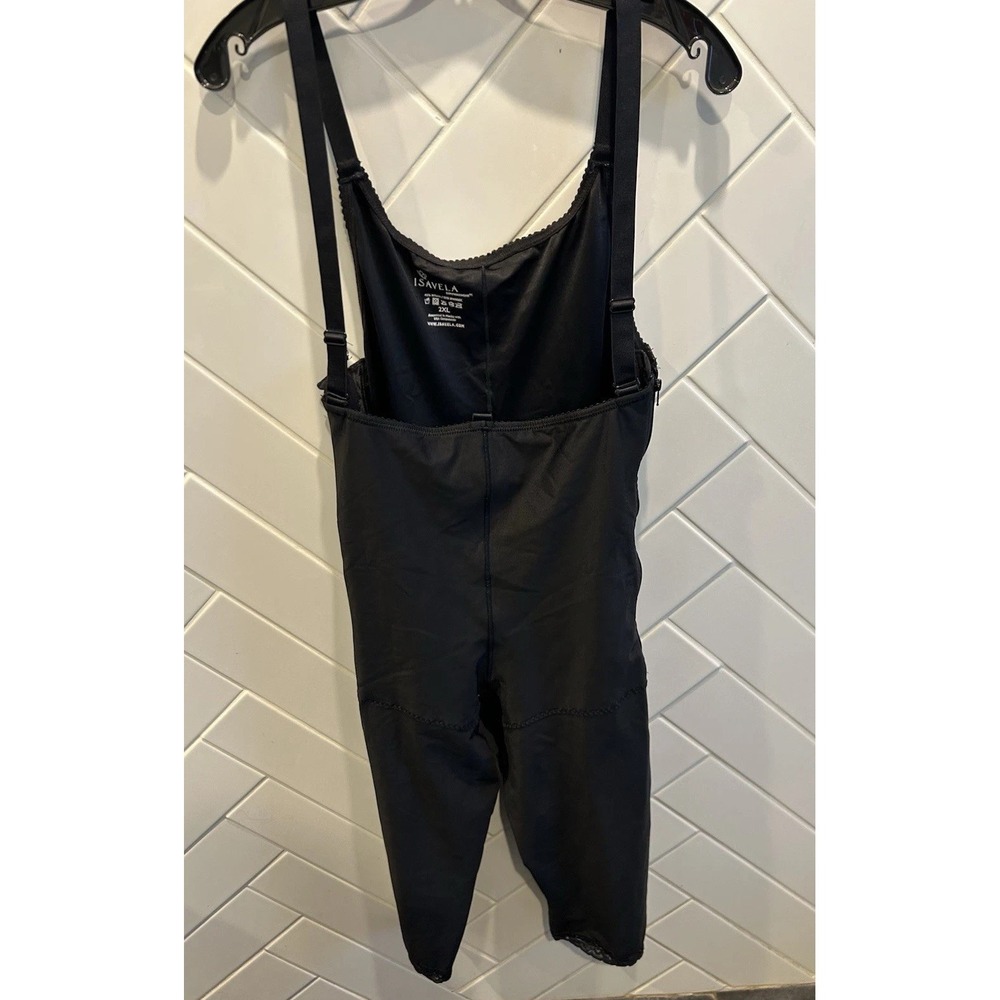 Isavela Compression Surgery Garment Body Suit Thigh Length open crotch 2XL